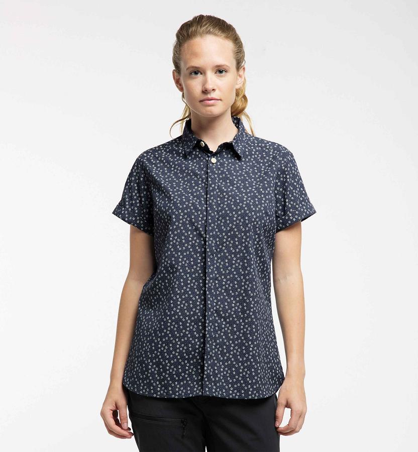 Haglöfs Womens Idun Shirts Blue New Zealand 04562XAHR